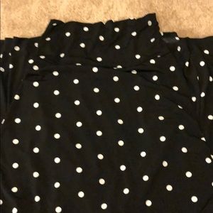Lularoe medium black and white polka dot maxi